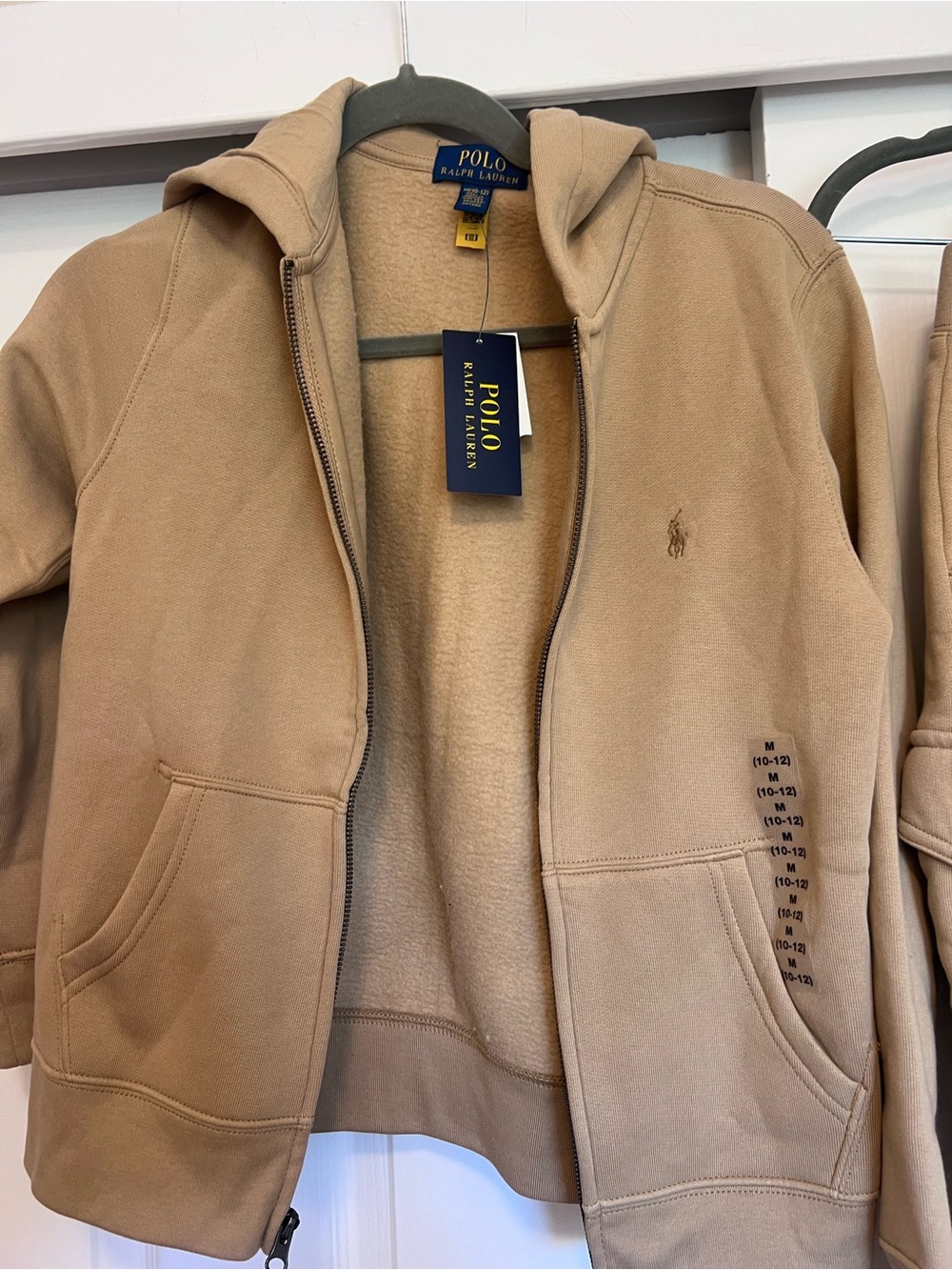 NWT Youth Polo Ralph Lauren Double Knit Fleece Hoodie & Jogger Set - Picture 2 of 3